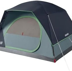 Coleman Skydome Tent with 5 Minute Setup, 2/4/6/8-Person Weatherproof Tent with Rainfly & Carry Bag, 20% More Headroom Than Traditional Canopies